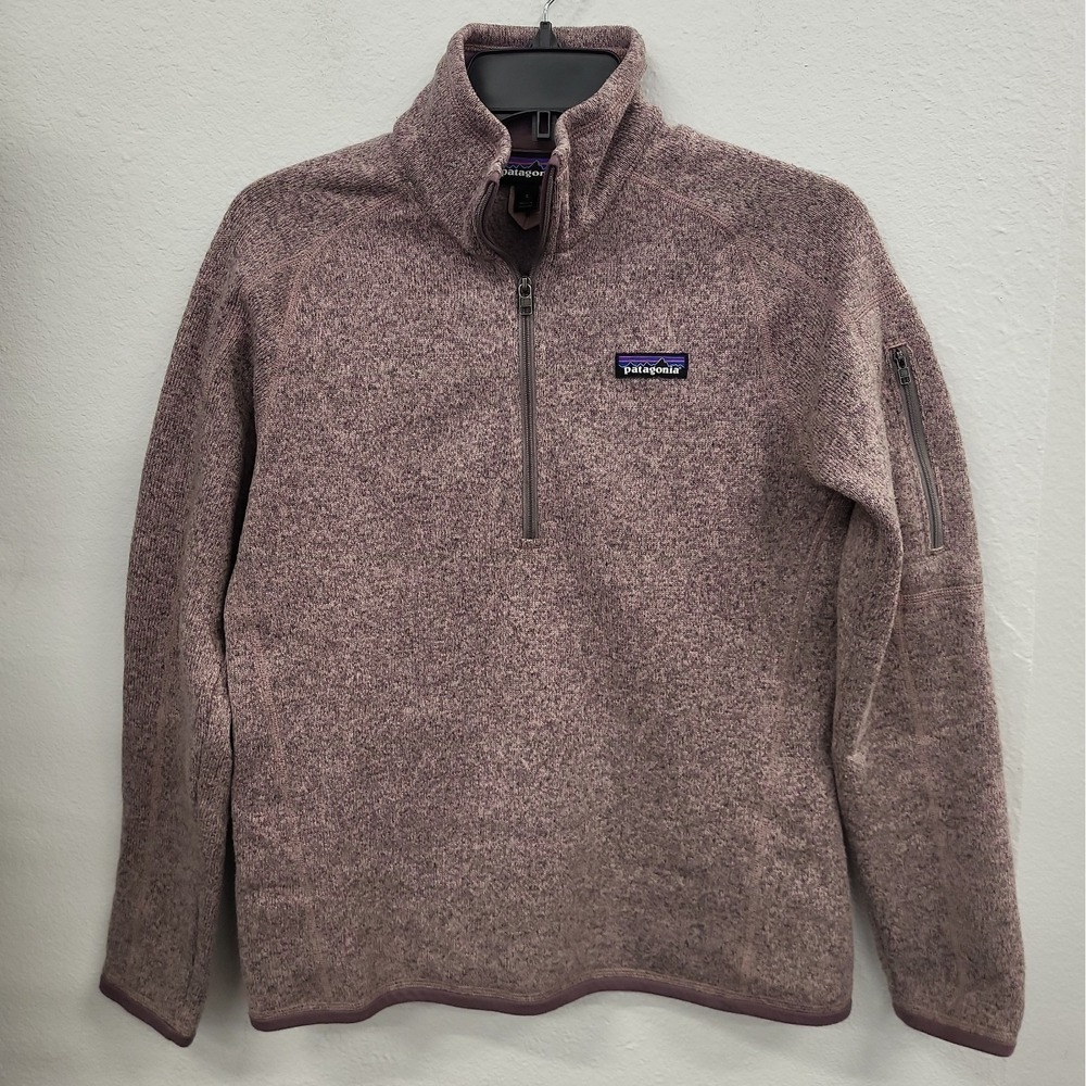 Patagonia Women's Better Sweater 1/4 Zip Fleece Pull Over Purple Size Small